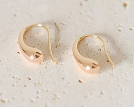 Bella Ray Aspen Teardrop Hoops 18K Gold Plated