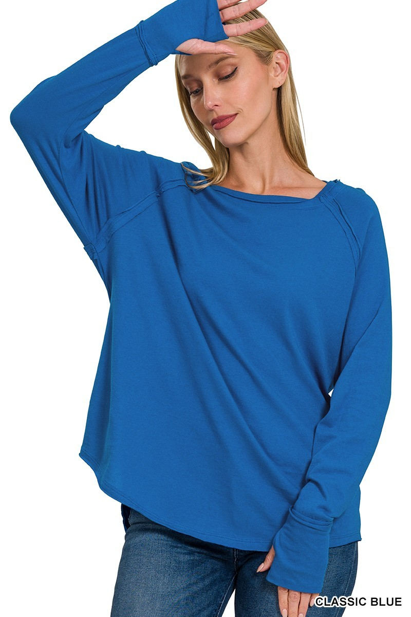 Collins Long Sleeve, Classic Blue