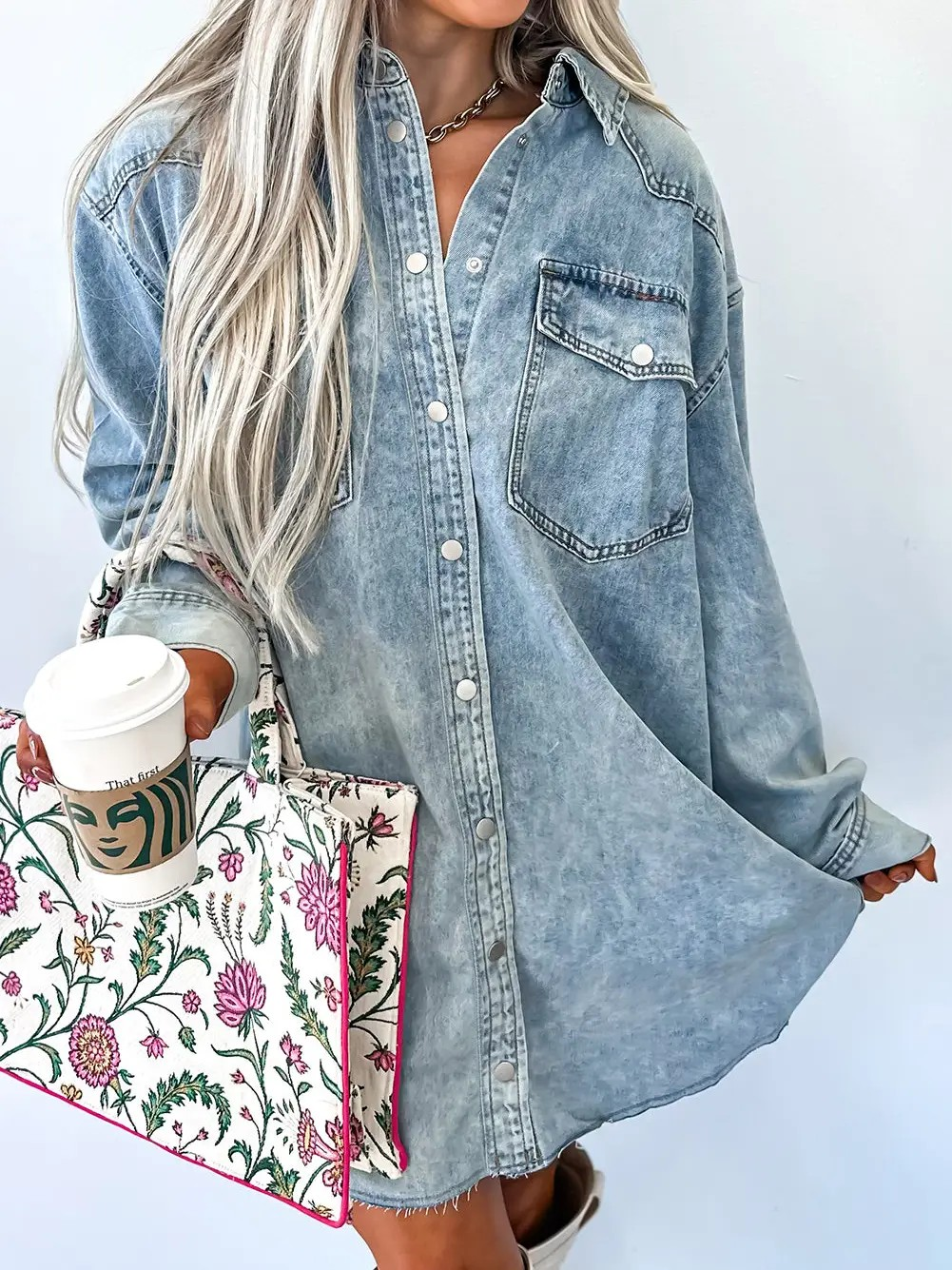 Beau Denim Shirt Dress