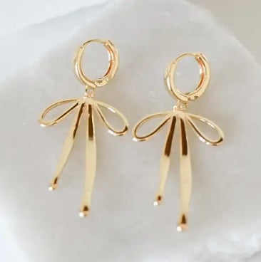 Bella Ray Daisy Bow Hoop Earrings