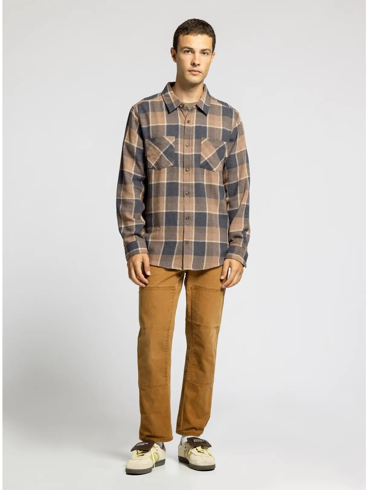 Birch Flannel, Rust Plaid