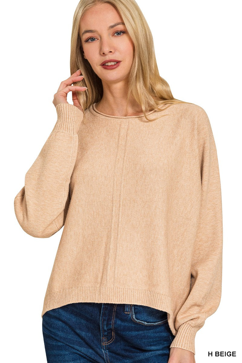 Summer Viscose Round Neck Sweater