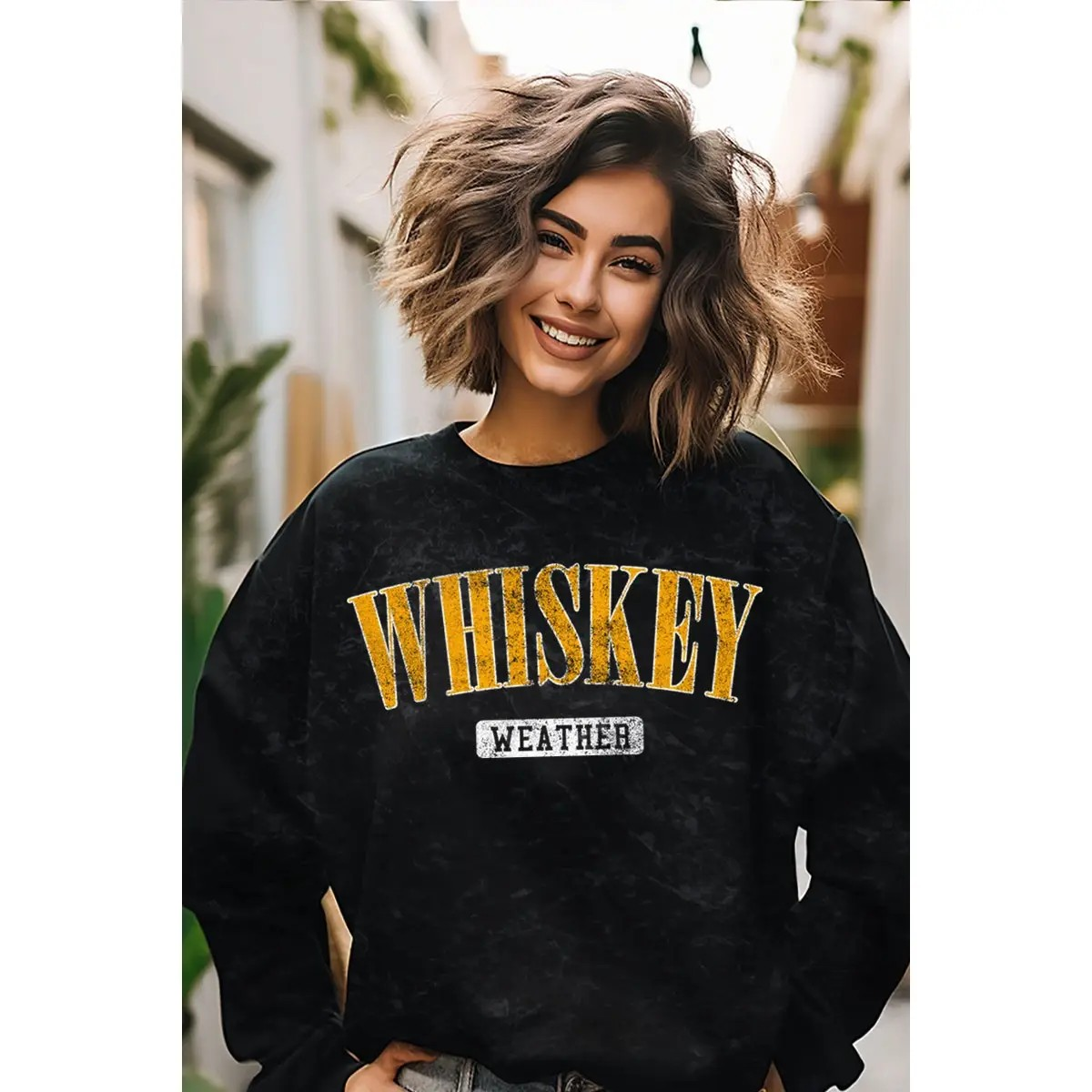 Whiskey Weather Sweatshirt, Black