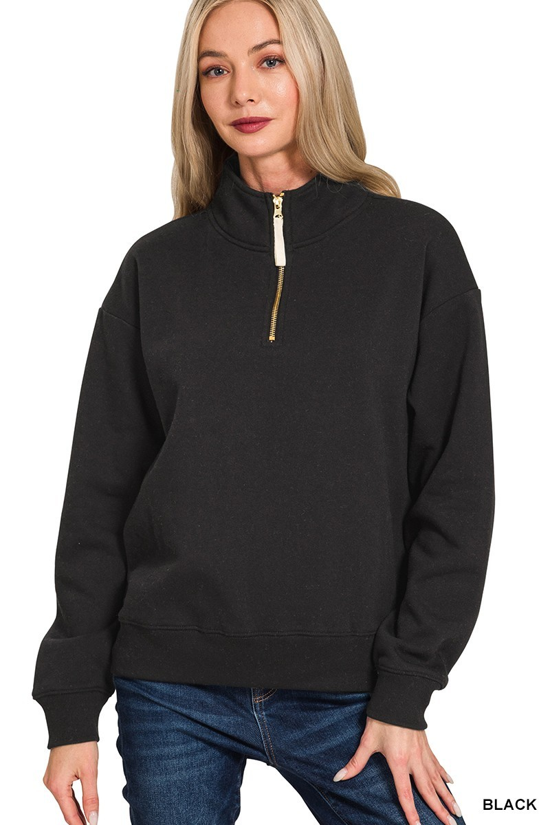 Ford Half Zip Pullover, Black