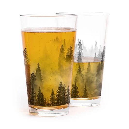 Forest & Clouds Pint Glass