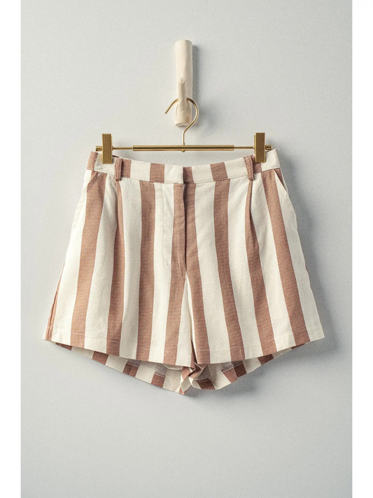 Delilah Striped Linen Shorts