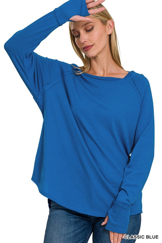 Collins Long Sleeve, Classic Blue