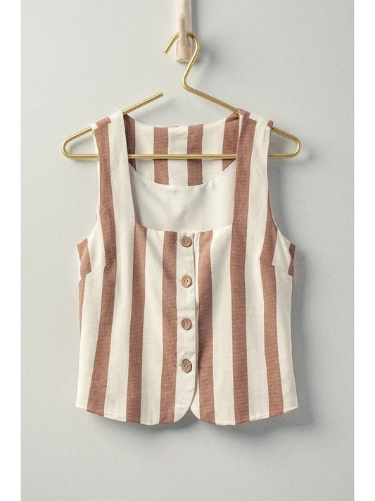 Delilah Striped Linen Shirt