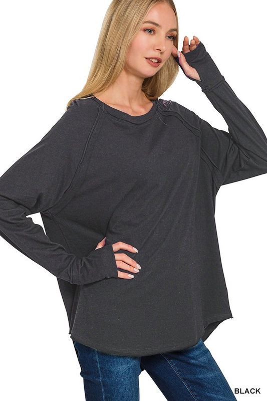 Collins Long Sleeve, Black