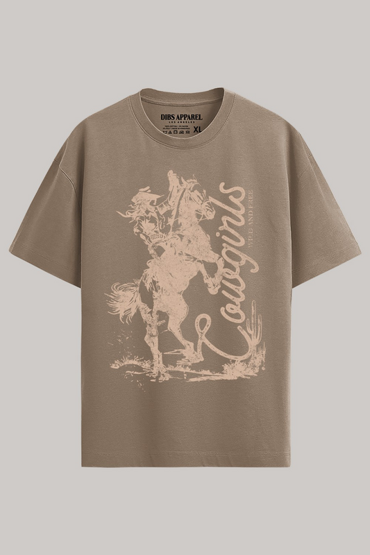 Wild & Free Graphic Tee, Brown
